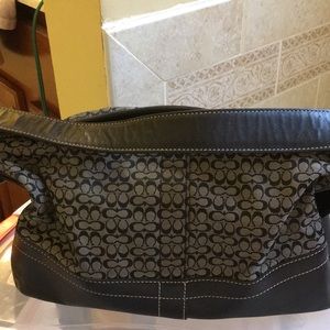 Discontinued style Coach Signature design fabric